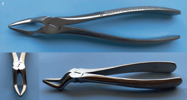 Maxillary bayonet forceps